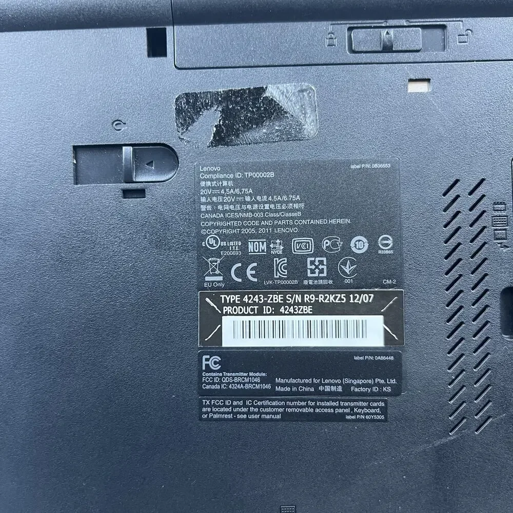 Lenovo ThinkPad T520 Intel i7-2640M 8GB 320GB HDD Win 10 w/ Charger|ELP73, READ